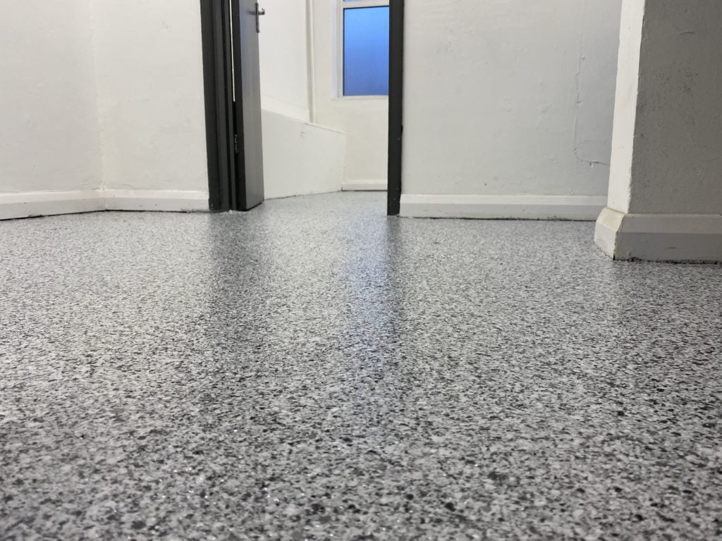 Resin flooring for CNC