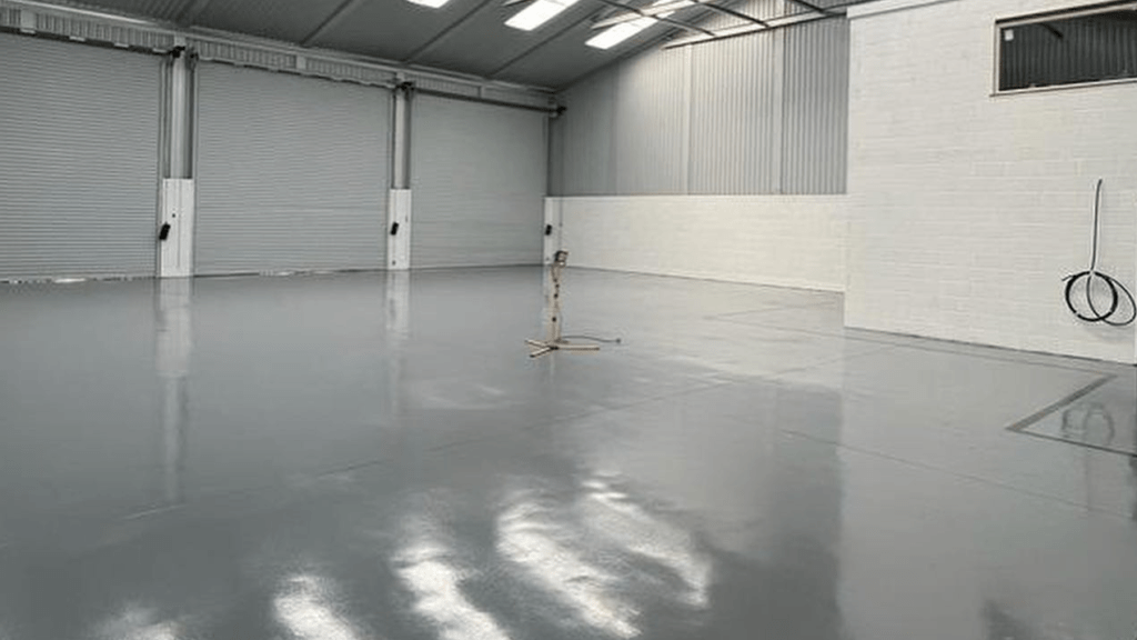 resin flooring for vehicle servicing